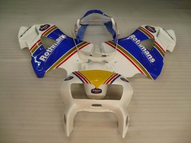Best 1998-2001 Honda VFR 800 Motorcycle Fairings - White Blue Gold Rothmans UK