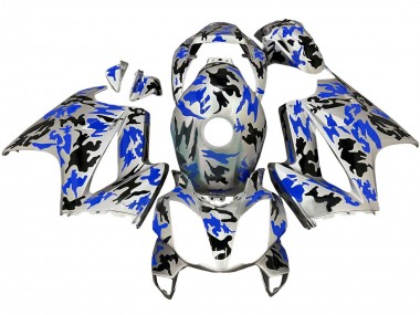 Best 2002-2013 Honda VFR 800 Motorcycle Fairings - Silver Black Blue Camouflage UK