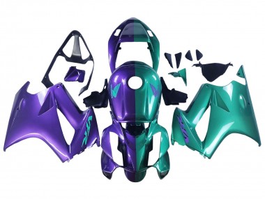 Best 2002-2013 Honda VFR 800 Motorcycle Fairings - Purple Green UK