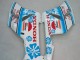 2004-2005 Honda CBR1000RR Motorcycle Fairings - White Blue Snow Nastro Azzurro 46 UK