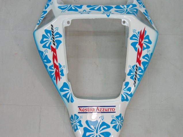 2004-2005 Honda CBR1000RR Motorcycle Fairings - White Blue Snow Nastro Azzurro 46 UK