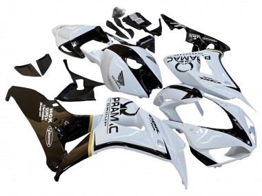 Best 2006-2007 Honda CBR1000RR Motorcycle Fairings - White Glossy Black Pramac UK