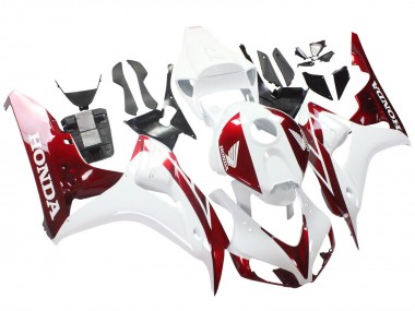 Best 2006-2007 Honda CBR1000RR Motorcycle Fairings - White Red UK