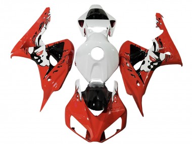 Best 2006-2007 Honda CBR1000RR Motorcycle Fairings - White Red Glossy Black UK