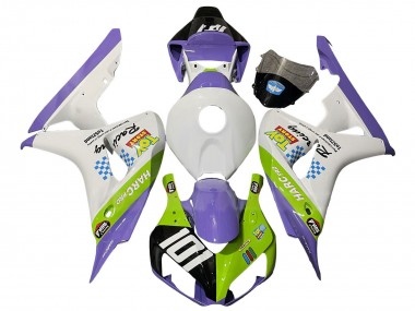 Best 2006-2007 Honda CBR1000RR Motorcycle Fairings - White Purple Green Glossy Black UK