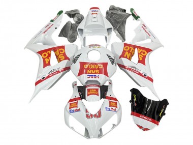 Best 2006-2007 Honda CBR1000RR Motorcycle Fairings - White Red San Carlo UK