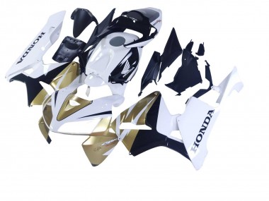 Best 2005-2006 Honda CBR600RR Motorcycle Fairings - Gold White Black UK