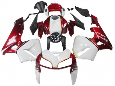 Best 2005-2006 Honda CBR600RR Motorcycle Fairing Kits - Red White Black UK