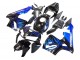 2005-2006 Honda CBR600RR Motorcycle Fairing - Glossy Black Blue Flame UK