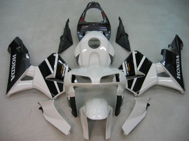 Best 2005-2006 Honda CBR600RR Motorcycle Fairings - Black White Racing UK