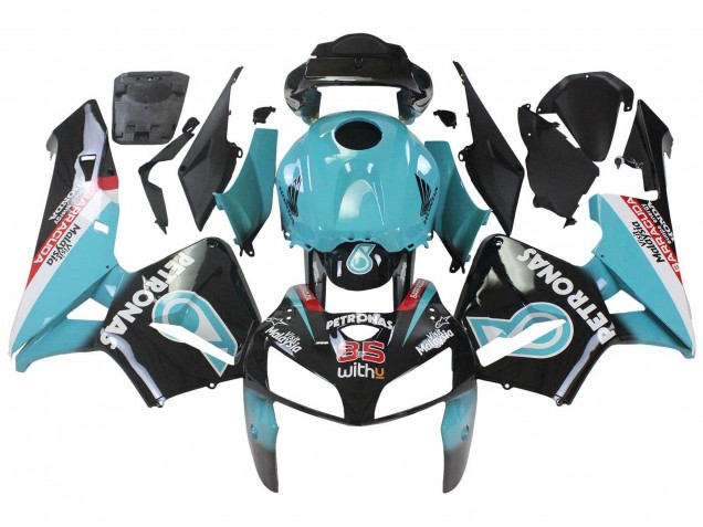 2005-2006 Honda CBR600RR Motorcycle Fairings - Light Blue Black 35 UK