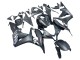 2007-2008 Honda CBR600RR Motorcycle Fairing - Matte Black White Repsol UK