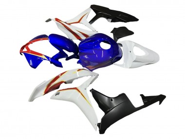 Best 2007-2008 Honda CBR600RR Motorcycle Fairings - White Blue Red Glossy Black UK