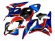 2007-2008 Honda CBR600RR Motorcycle Fairings - Blue Red Yellow Glossy Black UK