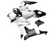 2007-2008 Honda CBR600RR Motorcycle Fairings - White Matte Black Red Repsol UK