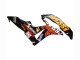 2007-2008 Honda CBR600RR Motorcycle Fairings - Yellow Orange Glossy Black Rossi Repsol UK