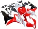 2007-2008 Honda CBR600RR Motorcycle Fairing - White Red Glossy Black UK