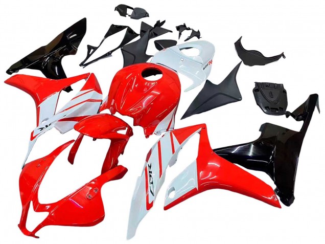 2007-2008 Honda CBR600RR Motorcycle Fairing - White Red Glossy Black UK