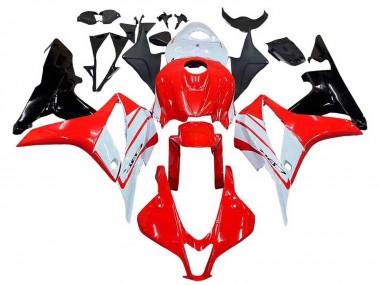 Best 2007-2008 Honda CBR600RR Motorcycle Fairing - White Red Glossy Black UK