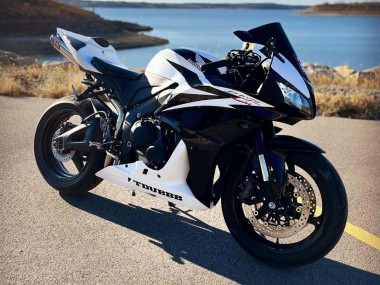 Best 2007-2008 Honda CBR600RR Motorcycle Fairings - White Black Racing UK