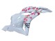 2009-2012 Honda CBR600RR Motorcycle Fairings - White Cherry Blossom Glossy Black UK