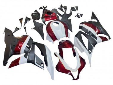 Best 2009-2012 Honda CBR600RR Motorcycle Fairings - White Red Matte Black UK