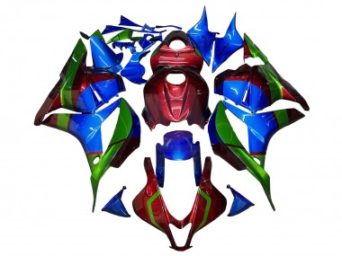 Best 2009-2012 Honda CBR600RR Motorcycle Fairings - Blue Red Green UK
