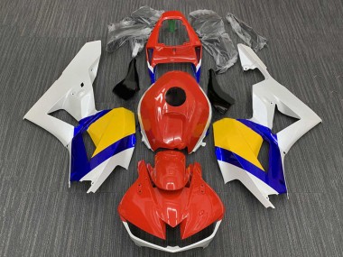 Best 2009-2012 Honda CBR600RR Motorcycle Fairings - White Blue Yellow Red UK