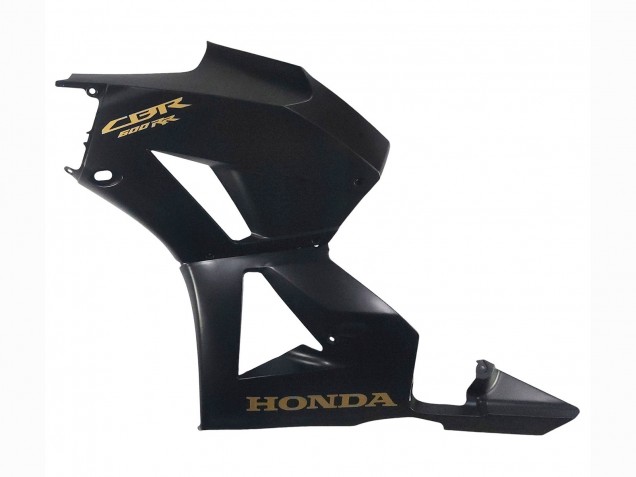 2013-2023 Honda CBR600RR Motorcycle Fairings - Matte Black Gold Decals UK