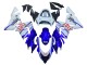 2004-2005 Kawasaki ZX10R Motorcycle Fairings - Glossy Blue White Fiat Motul UK