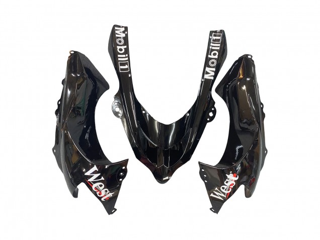 2004-2005 Kawasaki ZX10R Motorcycle Fairings - White Black West Ninja UK