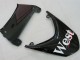 2004-2005 Kawasaki ZX10R Motorcycle Fairings - White Black West Ninja UK