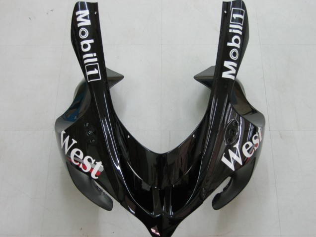 2004-2005 Kawasaki ZX10R Motorcycle Fairings - White Black West Ninja UK