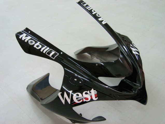 2004-2005 Kawasaki ZX10R Motorcycle Fairings - White Black West Ninja UK