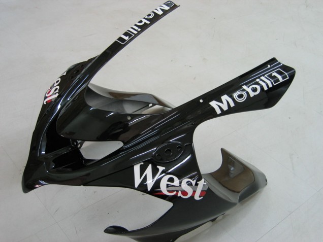 2004-2005 Kawasaki ZX10R Motorcycle Fairings - White Black West Ninja UK