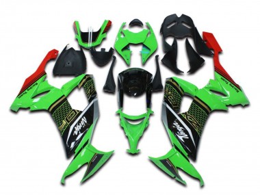 Best 2006-2007 Kawasaki ZX10R Motorcycle Fairings - Green Red Black UK