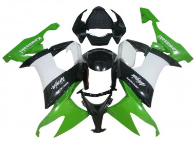 Best 2006-2007 Kawasaki ZX10R Motorcycle Fairing - Green White Black UK