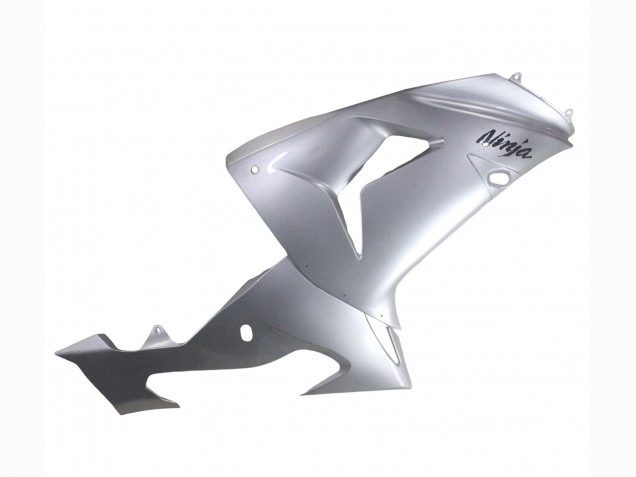 2006-2007 Kawasaki ZX10R Motorcycle Fairings - Silver Black Ninja UK