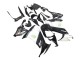 2008-2010 Kawasaki ZX10R Motorcycle Fairings - Glossy Black White Green Monster Elf UK