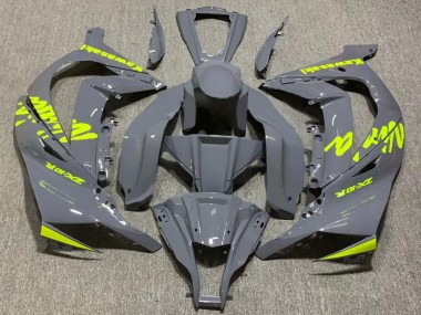 Best 2011-2015 Kawasaki ZX10R Motorcycle Fairing - Nardo Grey Yellow UK