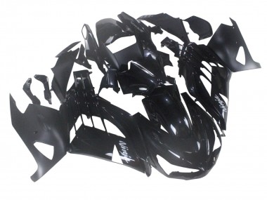 Best 2012-2024 Kawasaki ZX14R ZZR1400 Motorcycle Fairing - Glossy Black Matte Black White Ninja UK