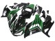 2012-2024 Kawasaki ZX14R ZZR1400 Motorcycle Fairings - Green Glossy Black Stripe UK