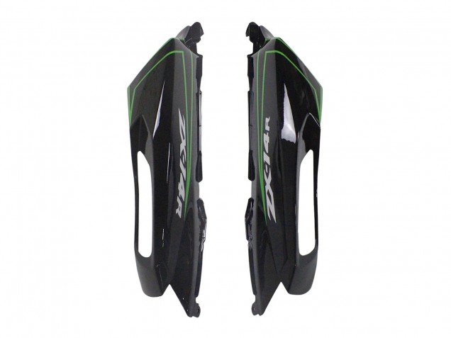 2012-2024 Kawasaki ZX14R ZZR1400 Motorcycle Fairings - Green Glossy Black Stripe UK
