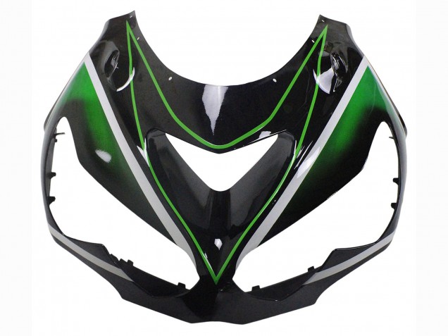 2012-2024 Kawasaki ZX14R ZZR1400 Motorcycle Fairings - Green Glossy Black Stripe UK