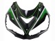 2012-2024 Kawasaki ZX14R ZZR1400 Motorcycle Fairings - Green Glossy Black Stripe UK
