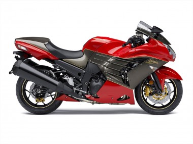 Best 2012-2024 Kawasaki ZX14R ZZR1400 Motorcycle Fairings - Red Matte Black Gold Ninja UK