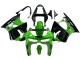 1998-1999 Kawasaki ZX6R Motorcycle Fairings - Green Glossy Black Elf Bridgestone UK