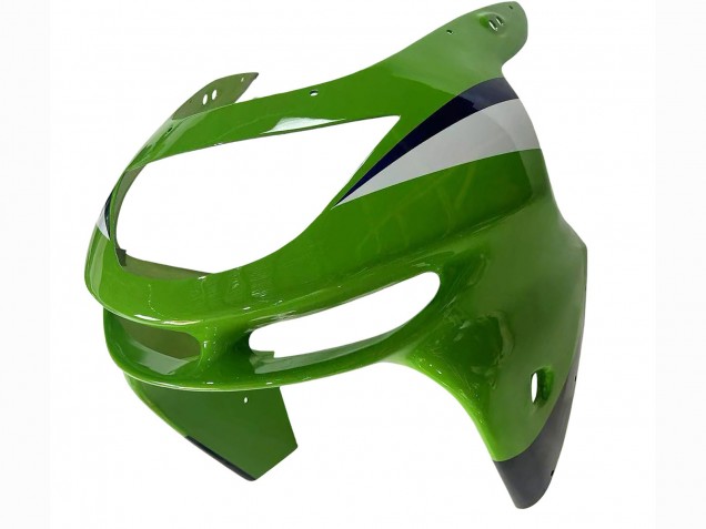 1998-1999 Kawasaki ZX6R Motorcycle Fairings - Green White Blue Silver Glossy Black UK