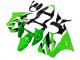 2000-2002 Kawasaki ZX6R Motorcycle Fairings - Green White Black UK