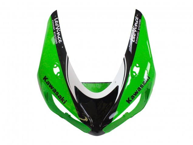 2005-2006 Kawasaki ZX6R Motorcycle Fairings - Green Red Black Elf 66 UK